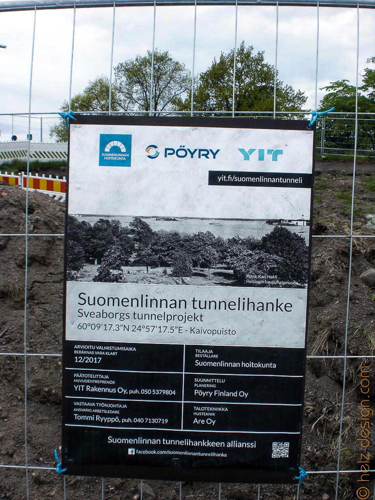 Hier wird gebaut … Tunnel zur Suomenlinna wird renoviert