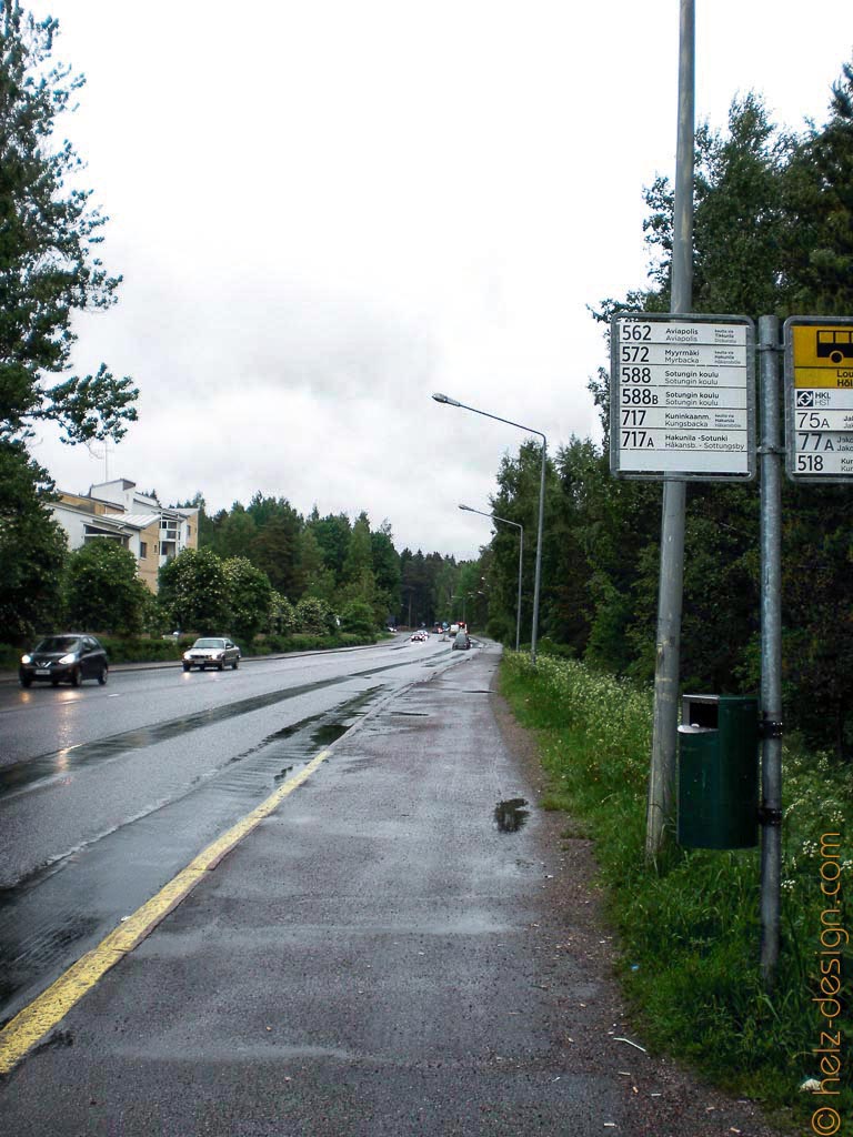 Bushaltestelle in Jakomäki