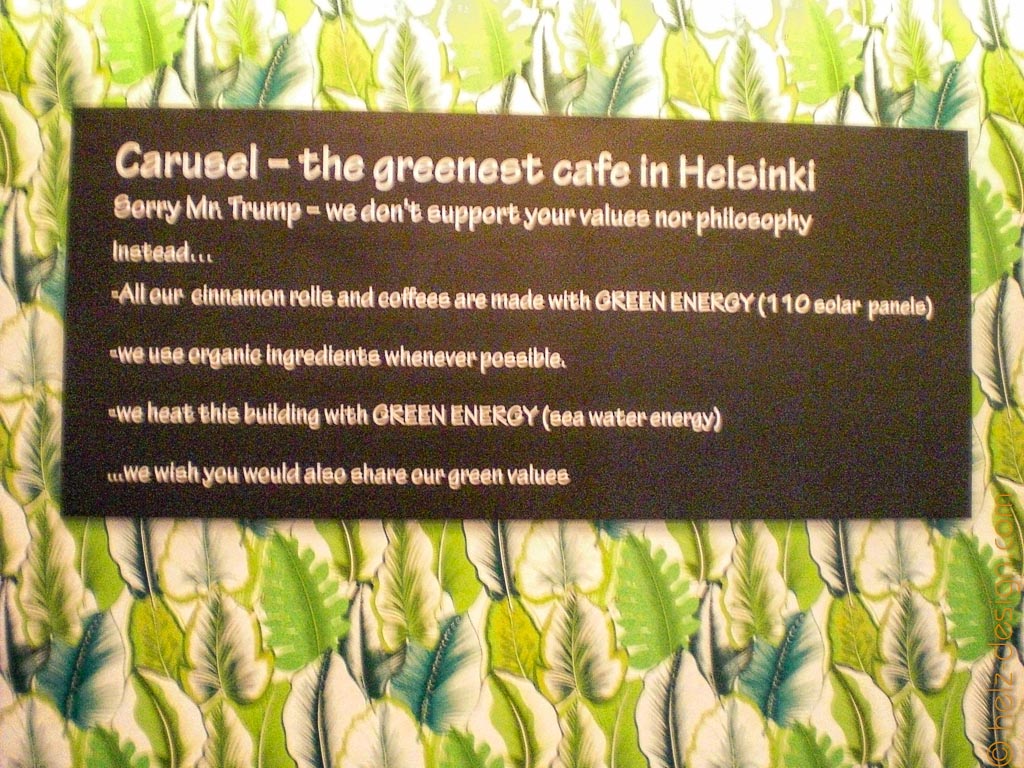 Helsinkis grünstes Cafe