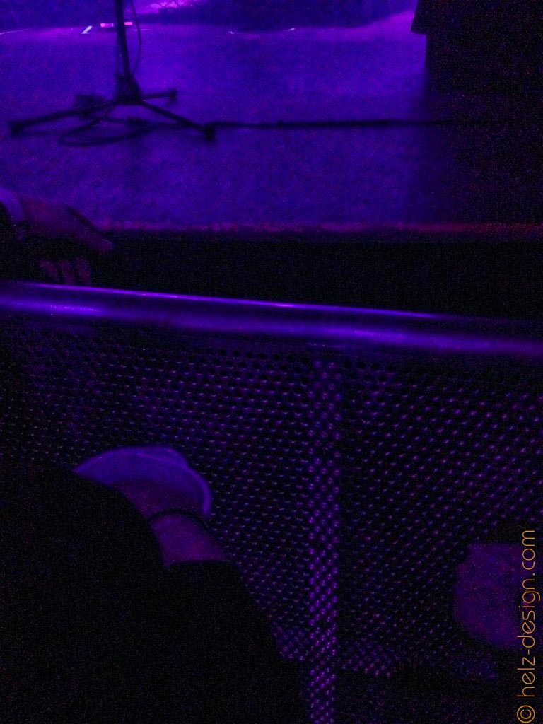 barrier in front of stage