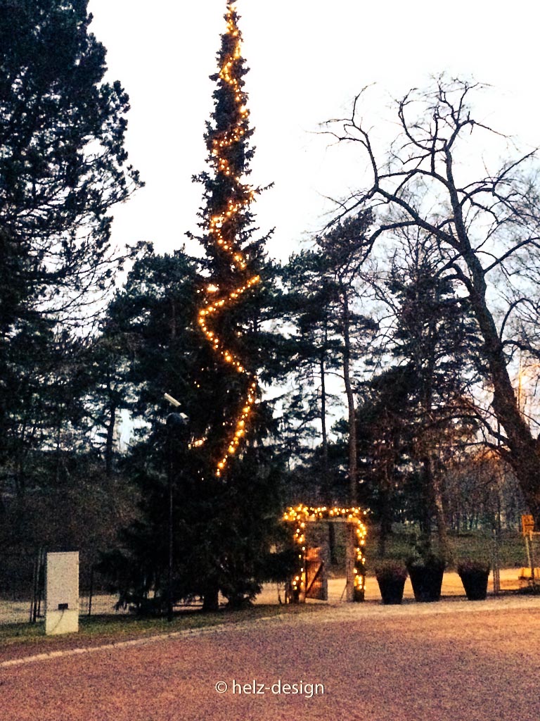 weihnachtlicher Wintergarten