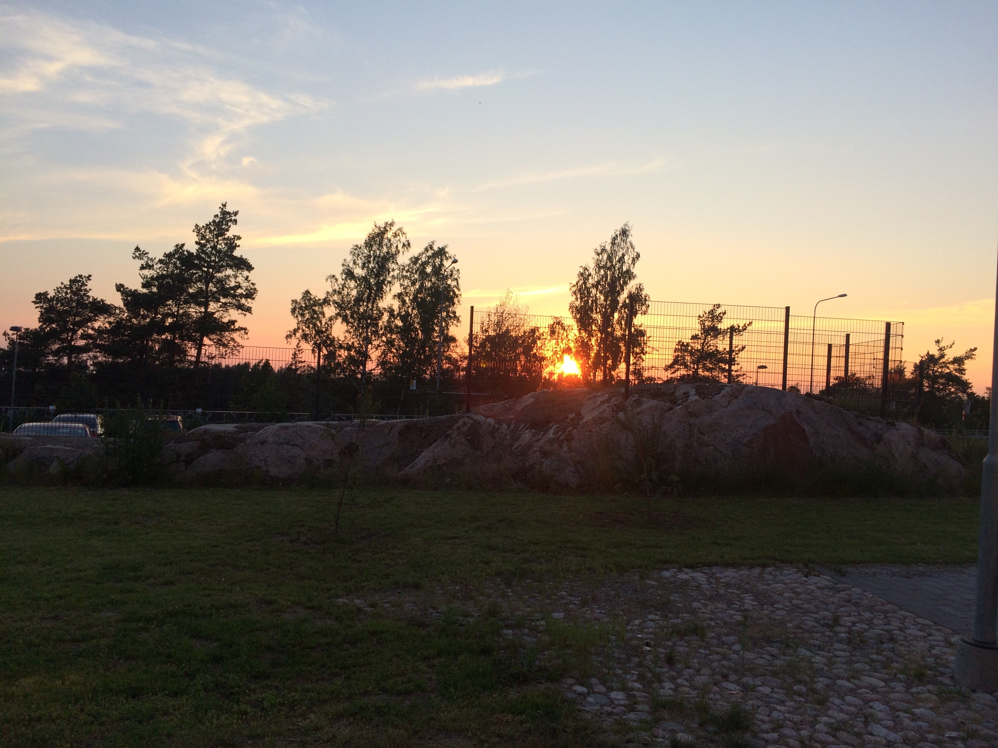 Sonnenuntergang in Jakomäki