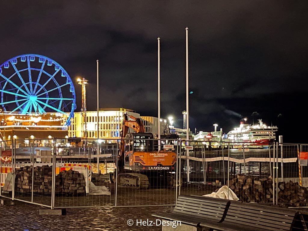 Blick zur Vikingline im Eteläsatama und Allas Seapool