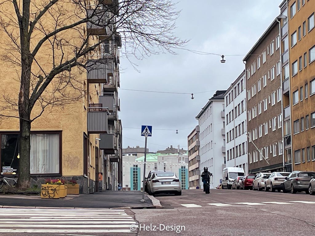Im Hintergrund schon die Sturenkatu 