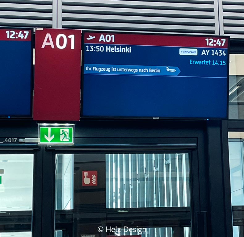 Gate A01 –  das Flugzeug ist unterwegs nach Berlin 
